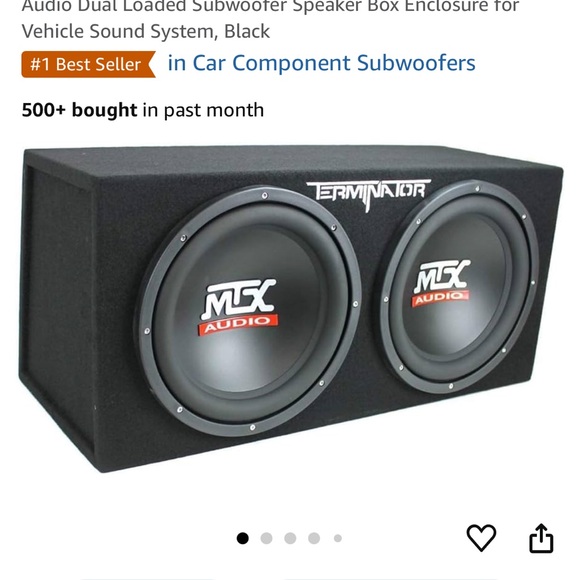 MTX”Termintor” 12 inch subs plus 1100 watt Boss amp attached.